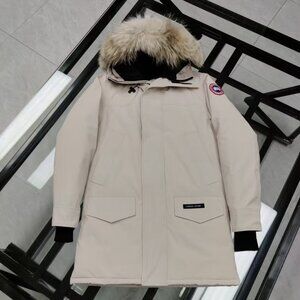 Canada Goose Expedition white Unisex Hooded Parka